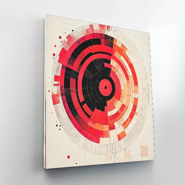 Kazimir Malevich Inspired Radial Balance  Paint By Numbers Art