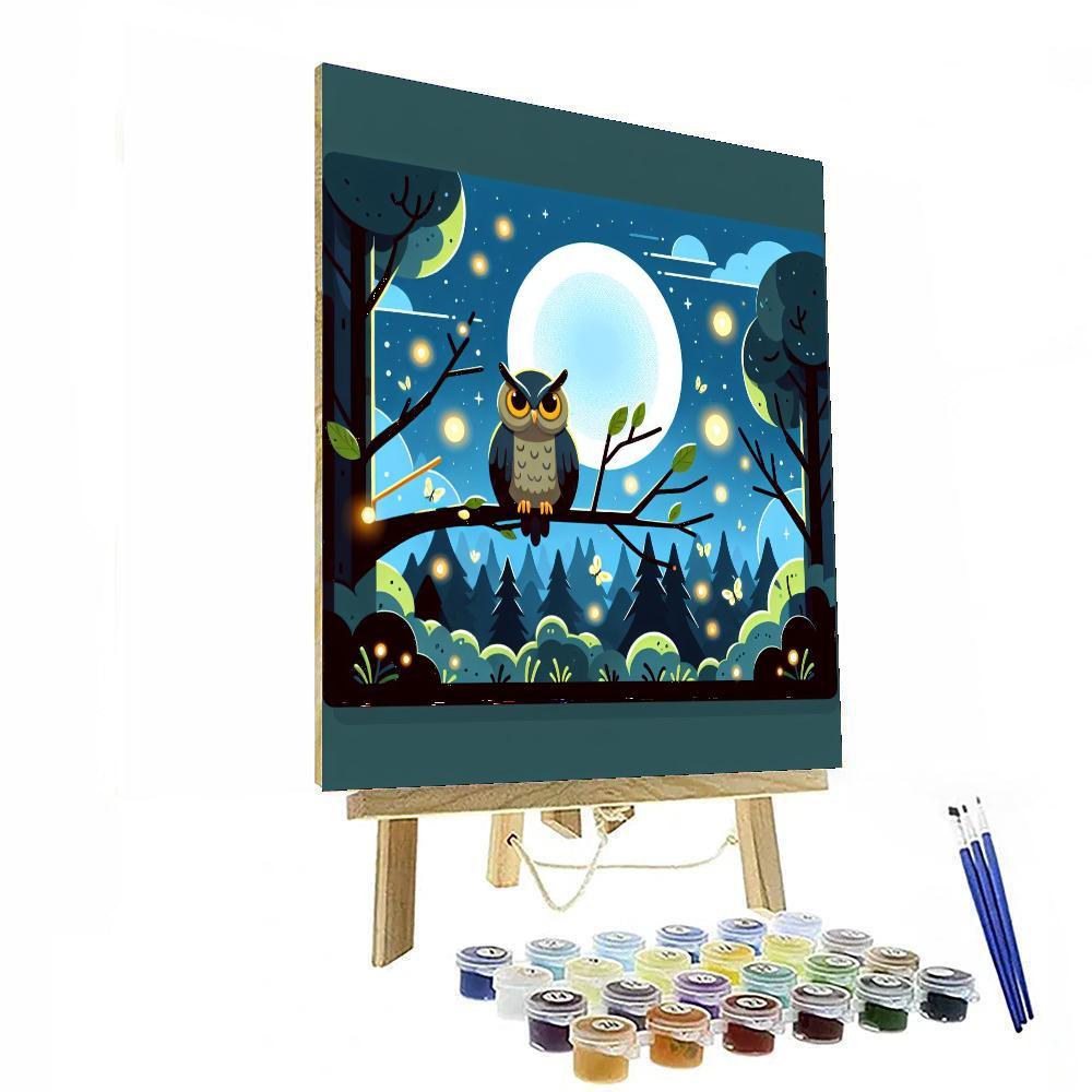 Moonlit Forest Adventure Paint By Color