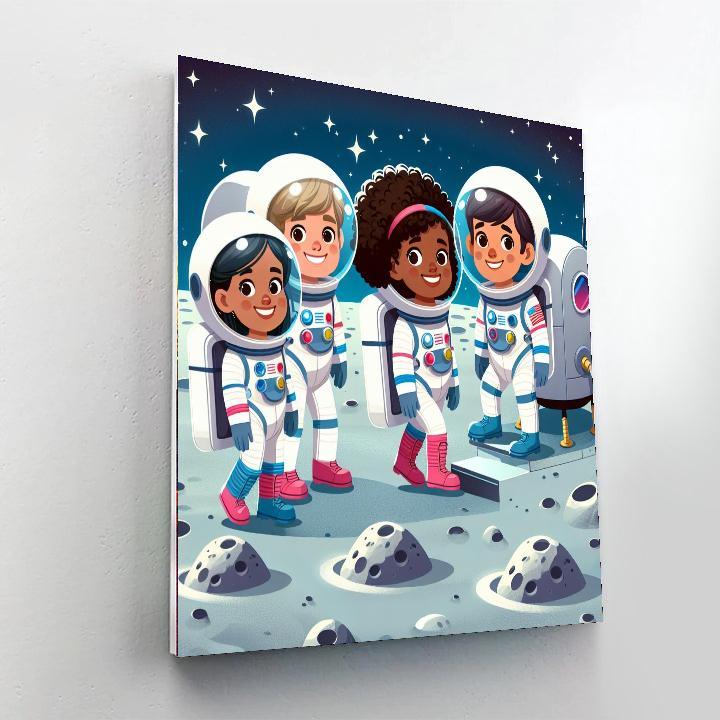 Lunar Landing Mission Paint By Number