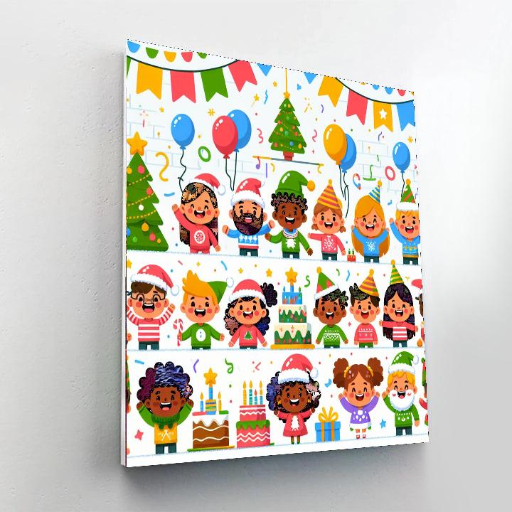 Happy Holiday Fun Number Painting