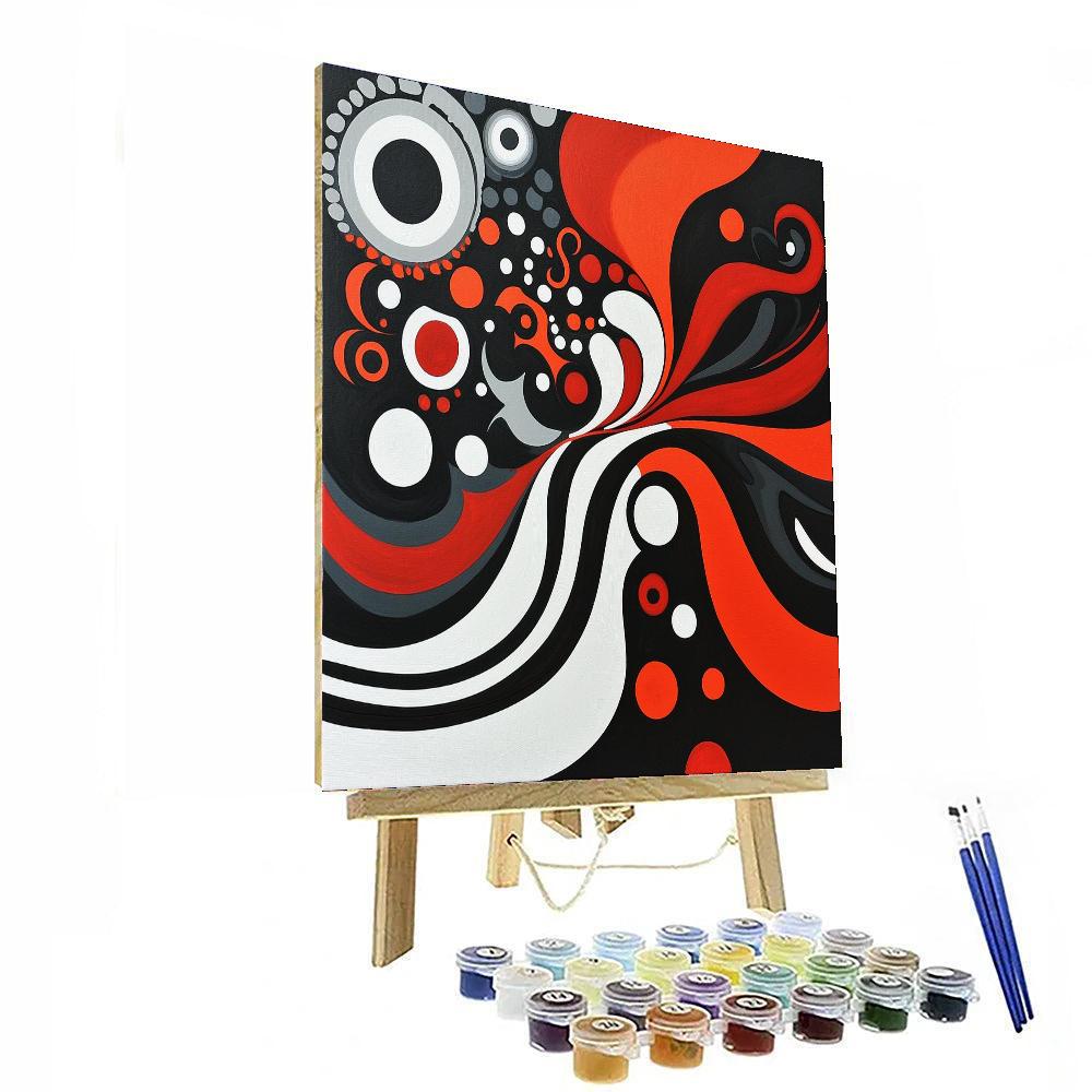 Banksy Inspired Transformative Waves  DIY Paint By Numbers