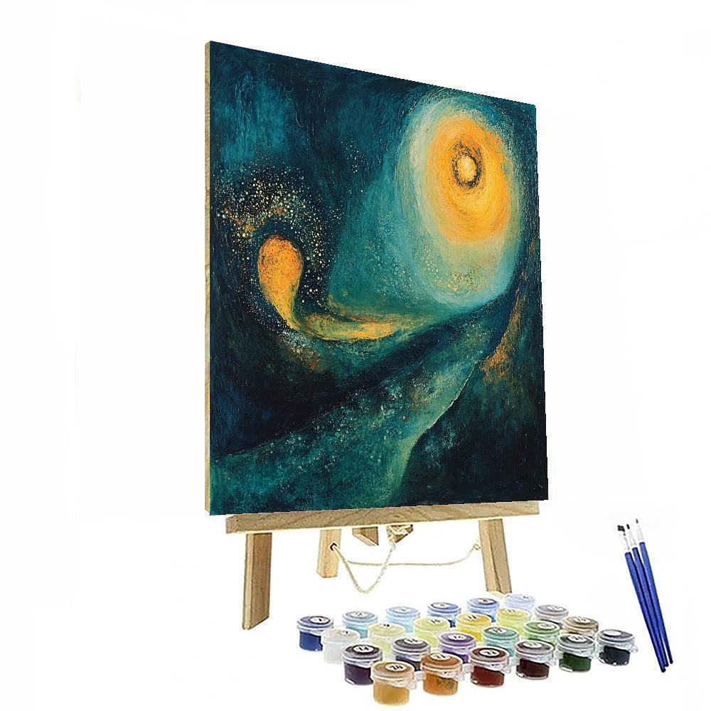 Max Ernst Inspired Ethereal Whisper Of Cosmos  Paint By Numbers Kits