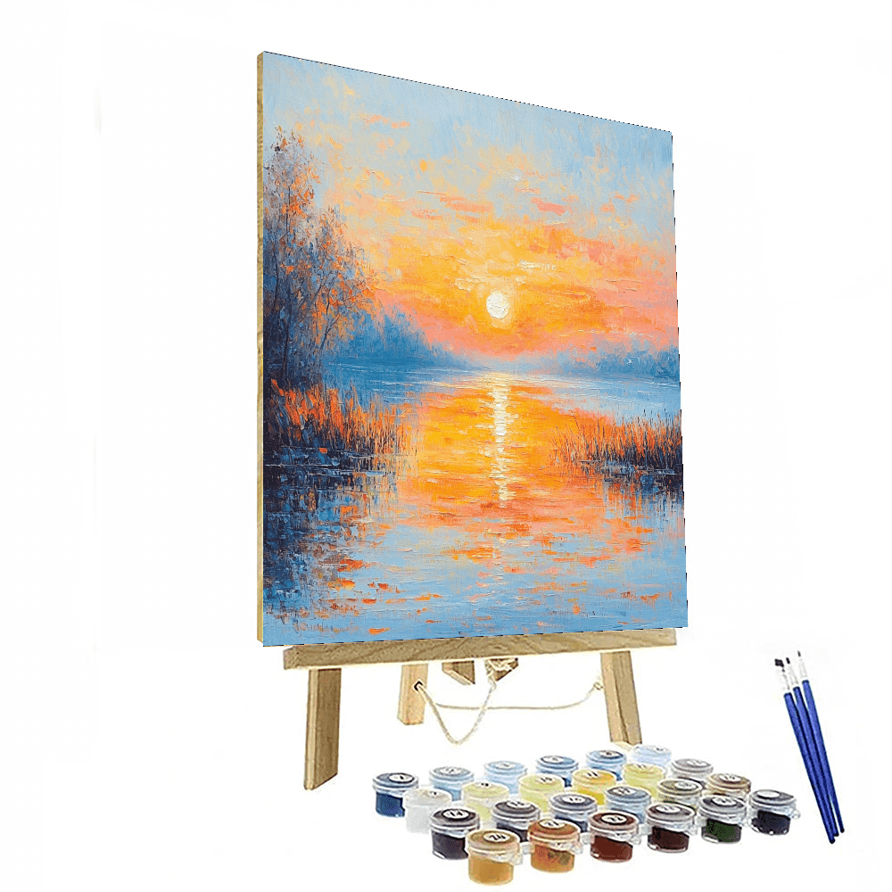 Claude Monet Inspired Solar Impression  Paint By Numbers Kits