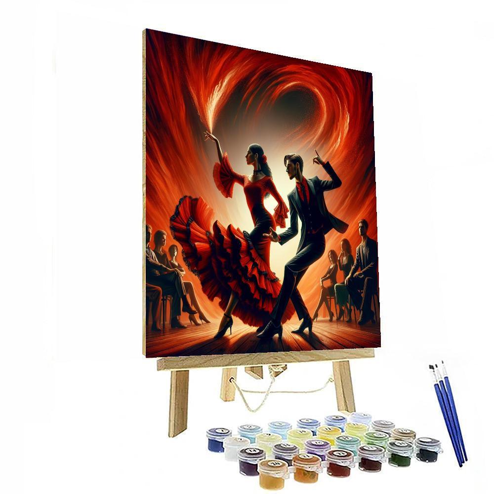 Vibrant Flamenco Fiesta Painting By Numbers Kit
