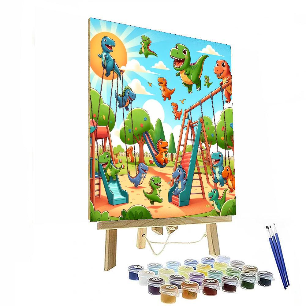 Dinosaur Playground Adventure Numbered Painting Kits