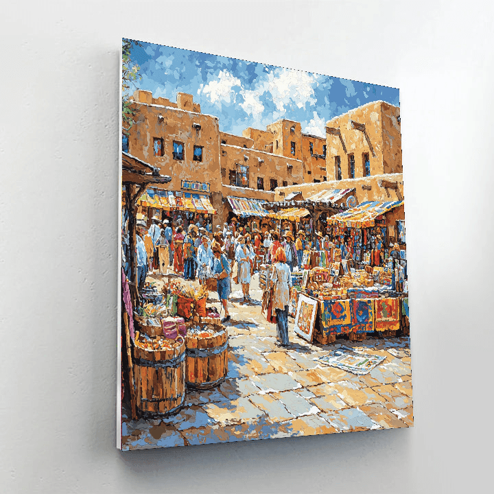 Santa Fe Plaza Numbered Painting Kits