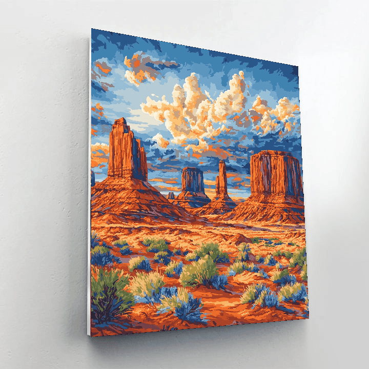 Monument Valley - Usa Painting By Numbers Kit