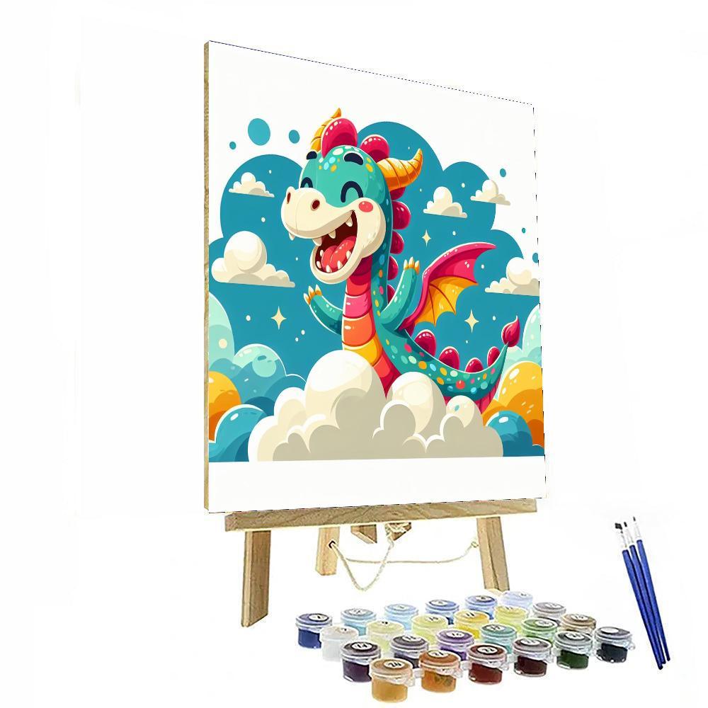 Jolly Dragon Number Painting