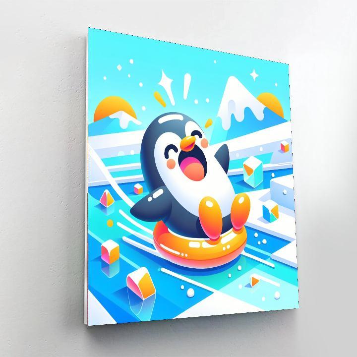 Giggling Penguin Paint By Numbers Kits
