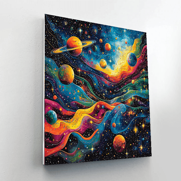 Salvador Dalí Inspired Solar Voyage  Numbered Painting Kits