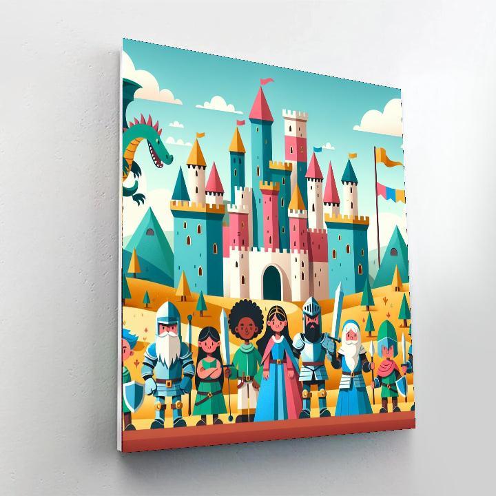 Medieval Knights' Quest Paint By Number