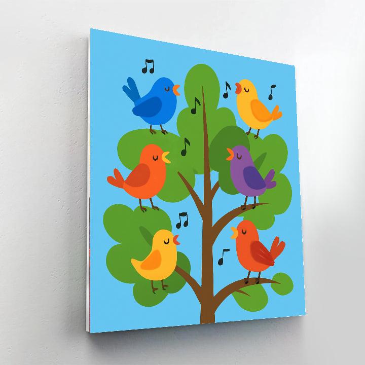 Melodious Bird Symphony DIY Paint By Numbers