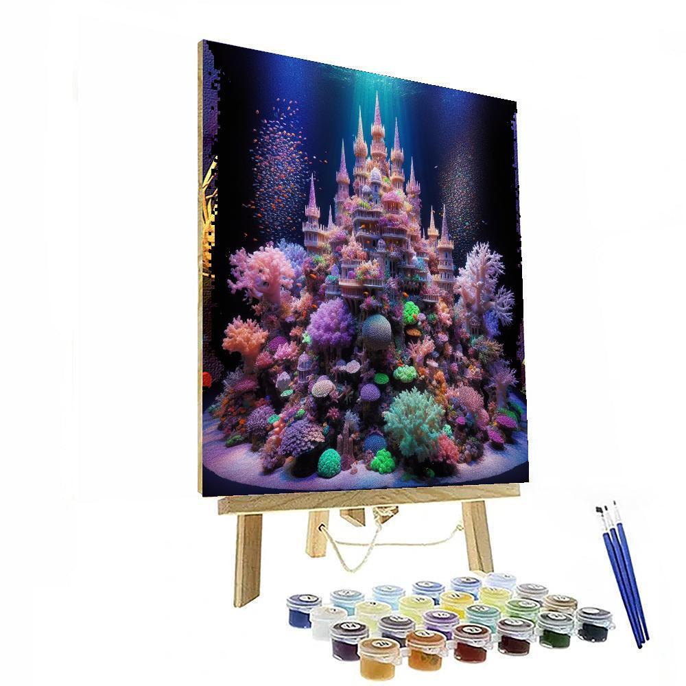 Enchanted Coral Castle DIY Paint By Numbers