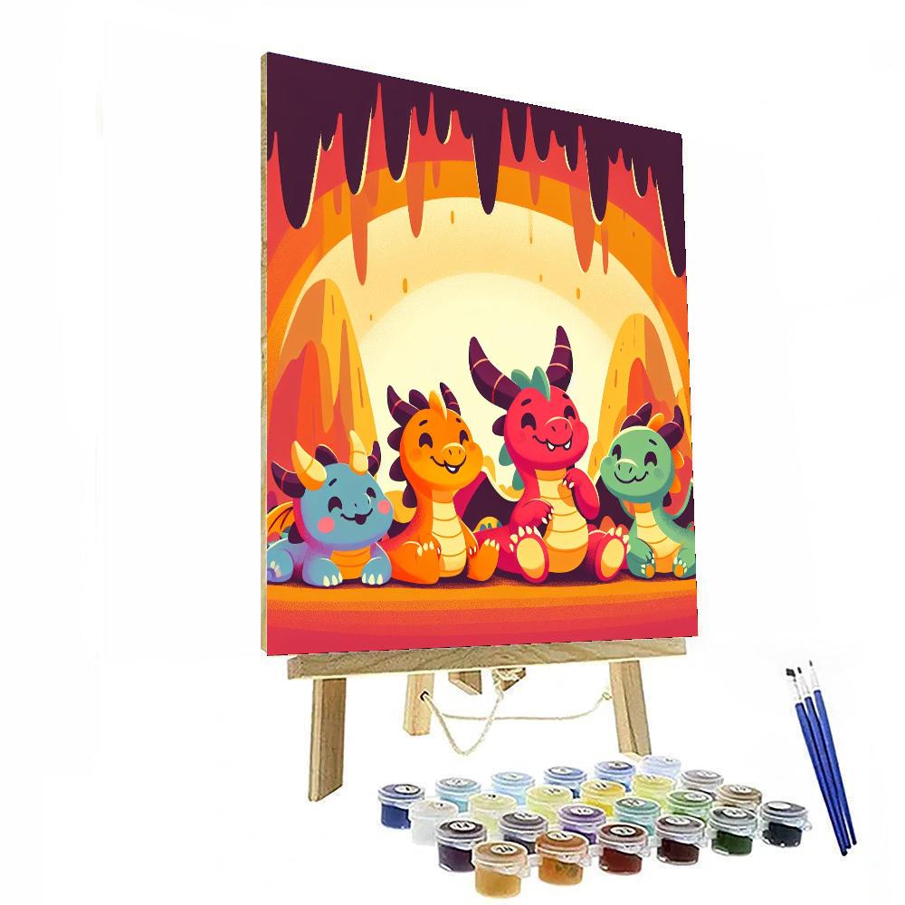 Dreamy Dragon's Lair Paint By Numbers Art