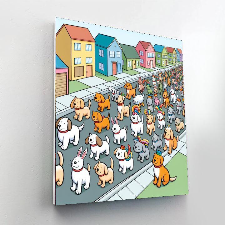 Friendly Pet Parade Paint By Numbers Kits