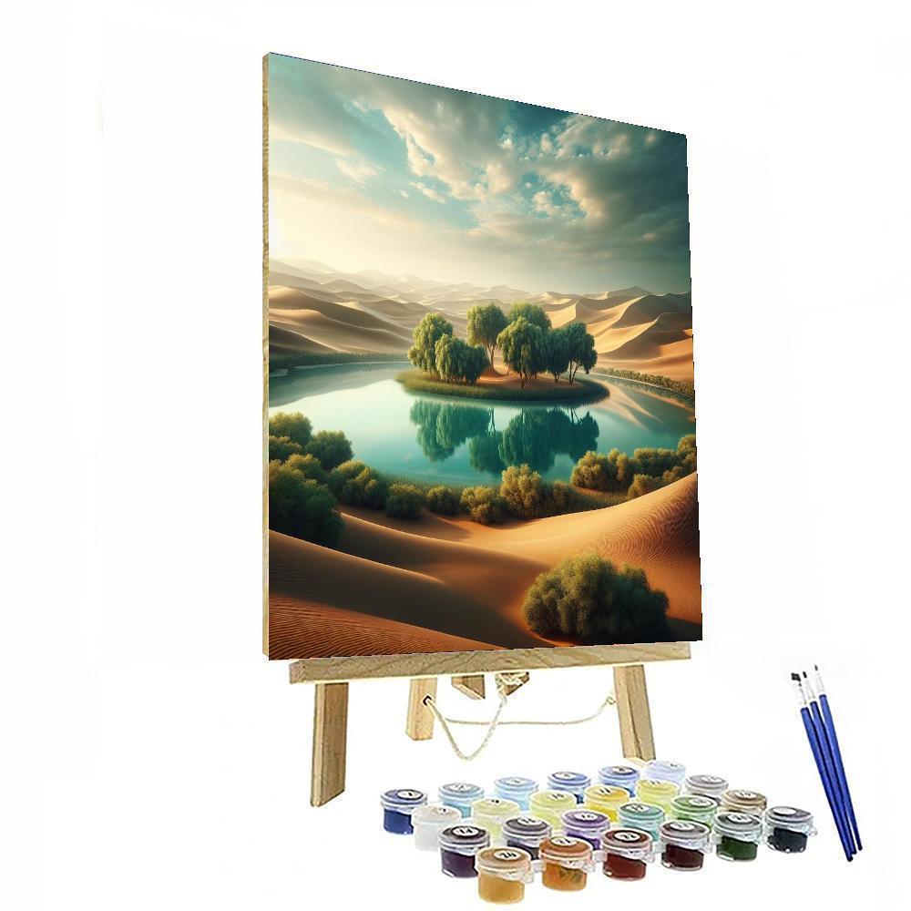 Desert Oasis Solace DIY Paint By Numbers