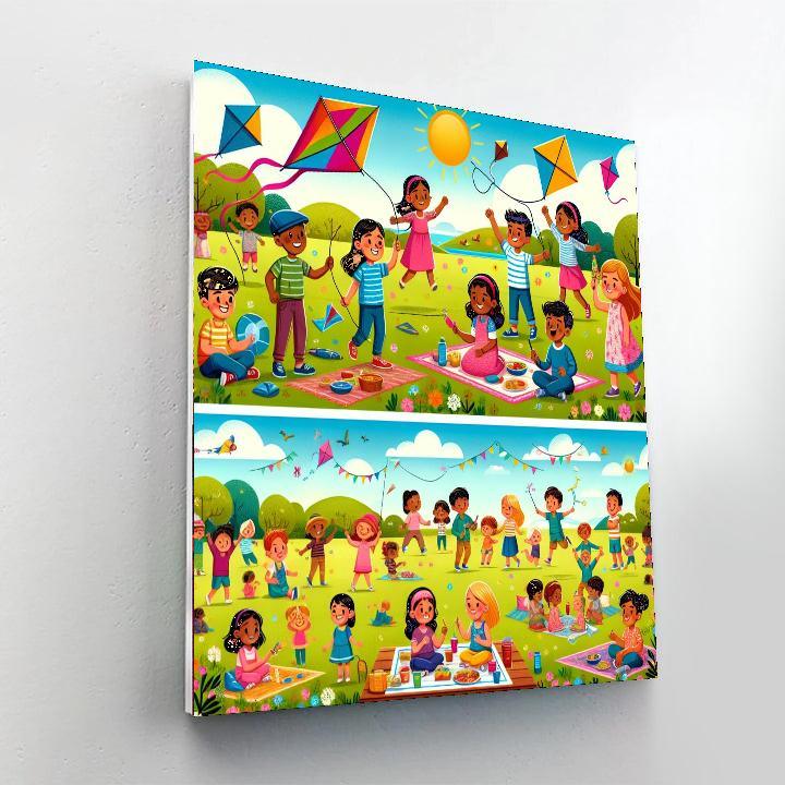 Sunny Days In The Park Paint By Color