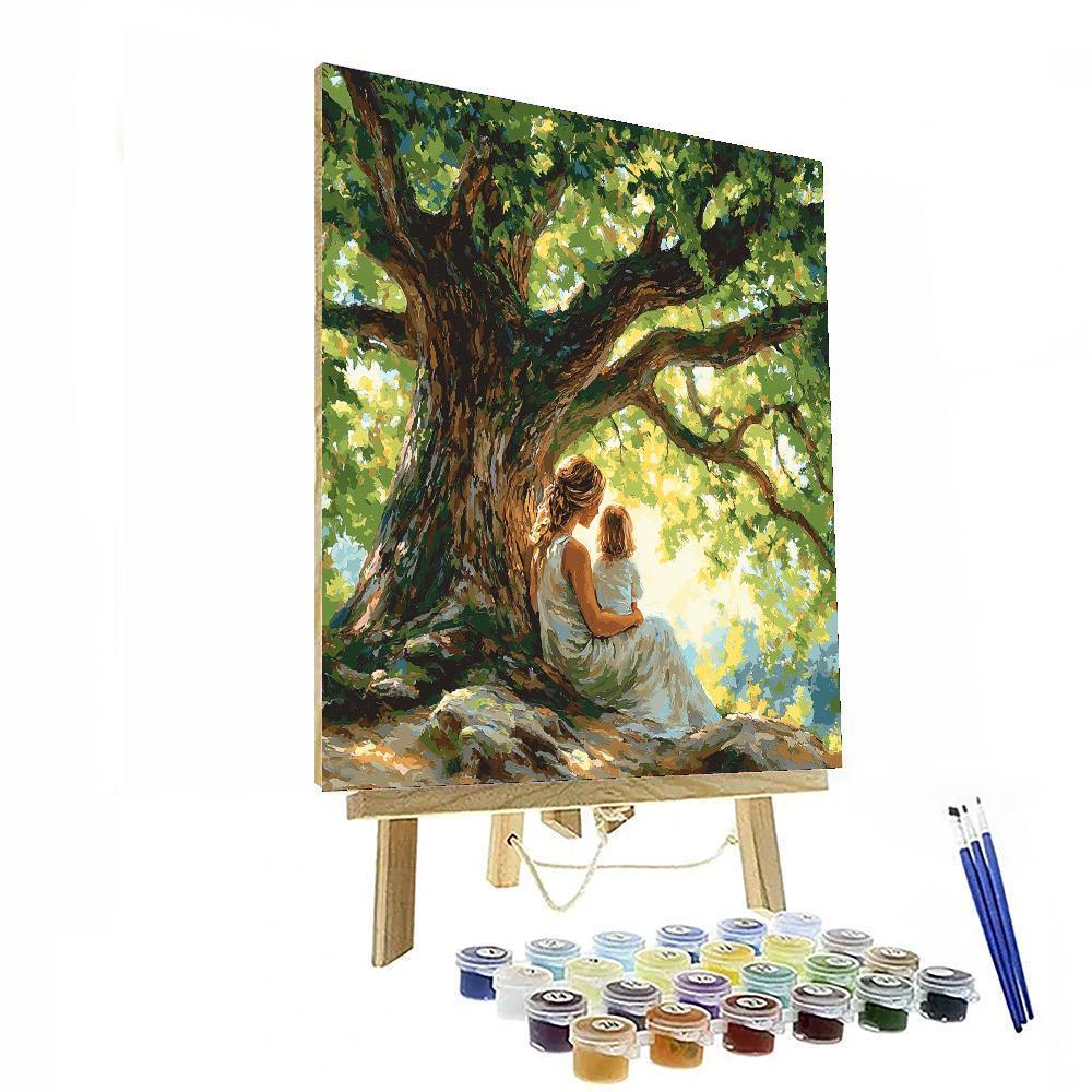 Under The Oak Tree Number Painting