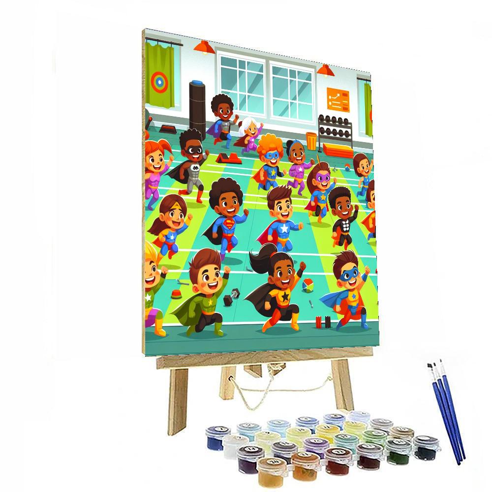 Fantastic Superhero Academy Painting By Numbers Kit