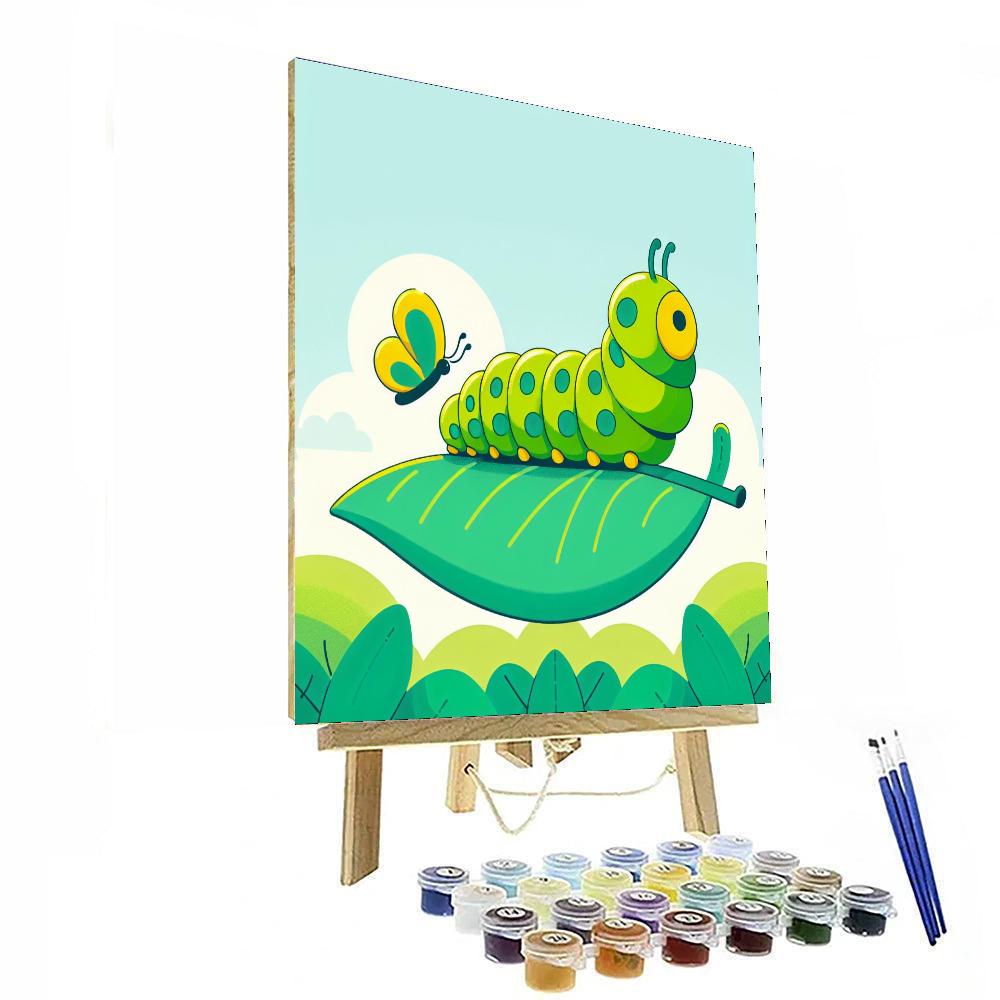 Caterpillar's Colorful Transformation Paint By Numbers Kits