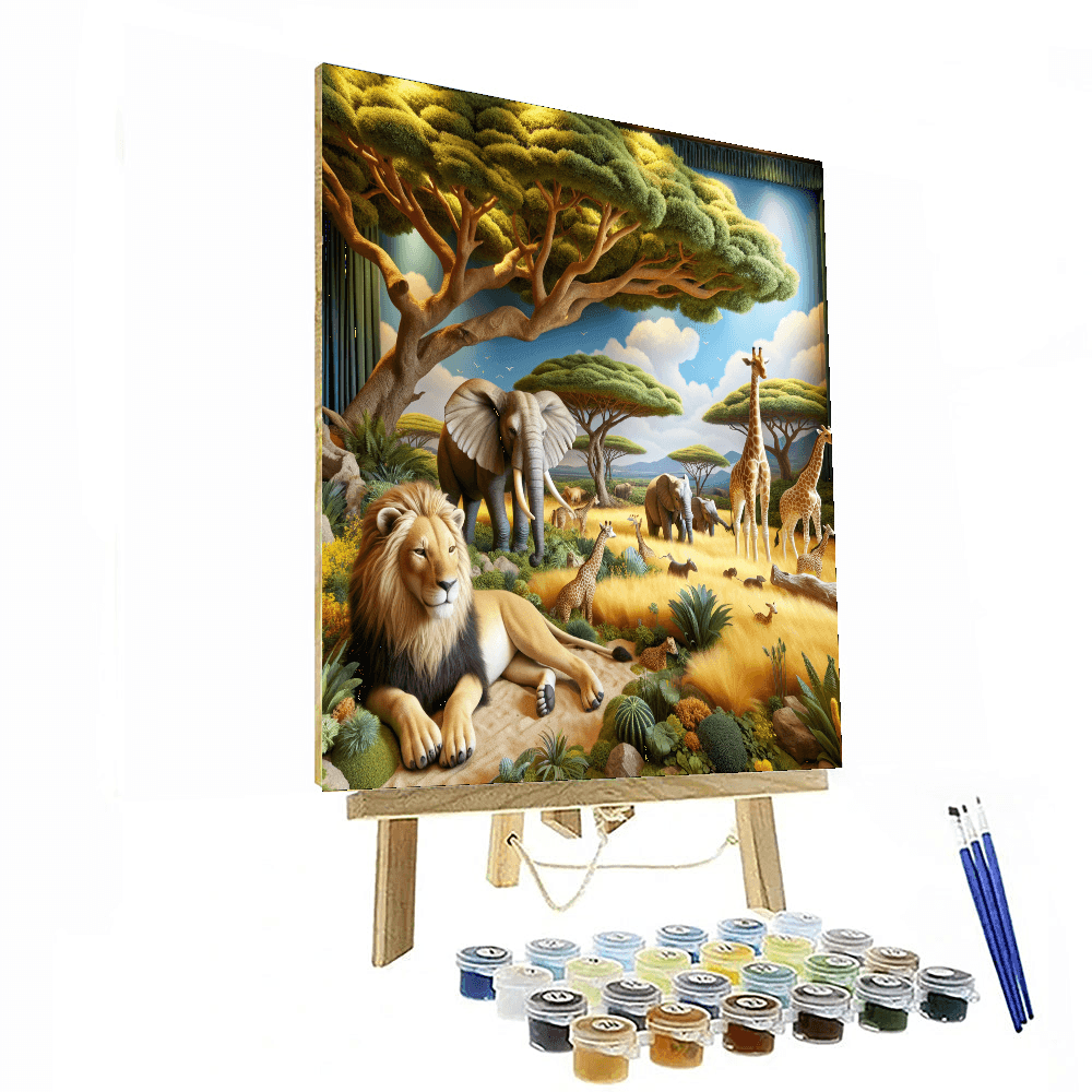 Adventurous Safari Expedition - DIY Painting By Numbers Kit