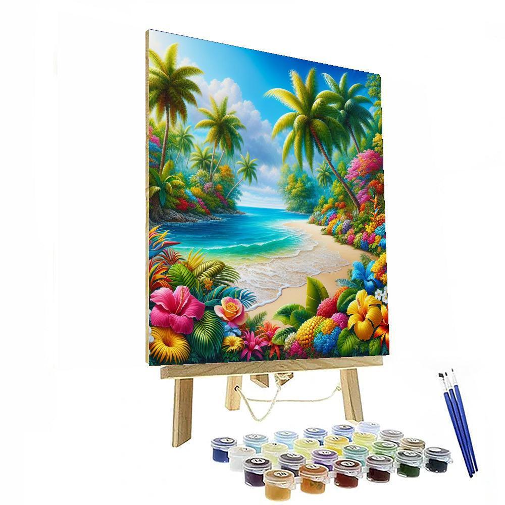 Sunny Tropical Getaway Painting By Numbers Kit