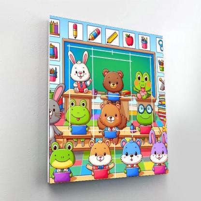 Silly Animal School Paint By Number