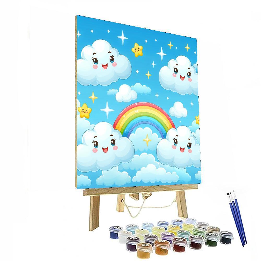 Colorful Clouds Painting By Numbers Kit