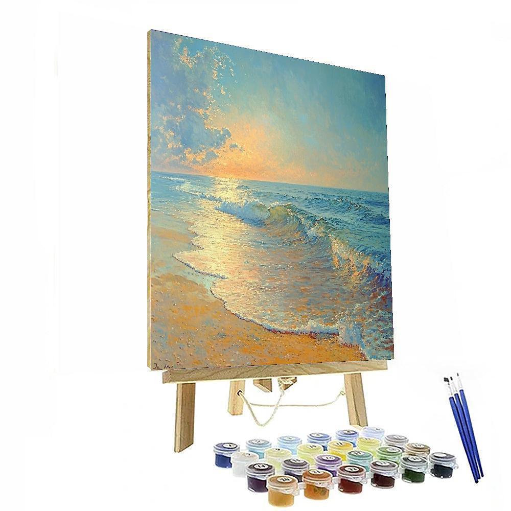 J.M.W. Turner Inspired Serene Coastline  Paint By Numbers