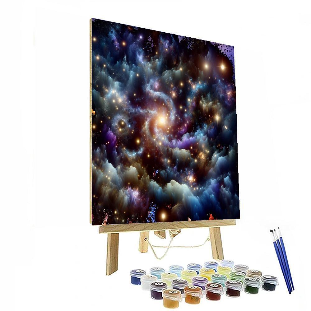 Galactic Starlight Symphony - DIY Painting By Numbers Kit – Artistry Rack