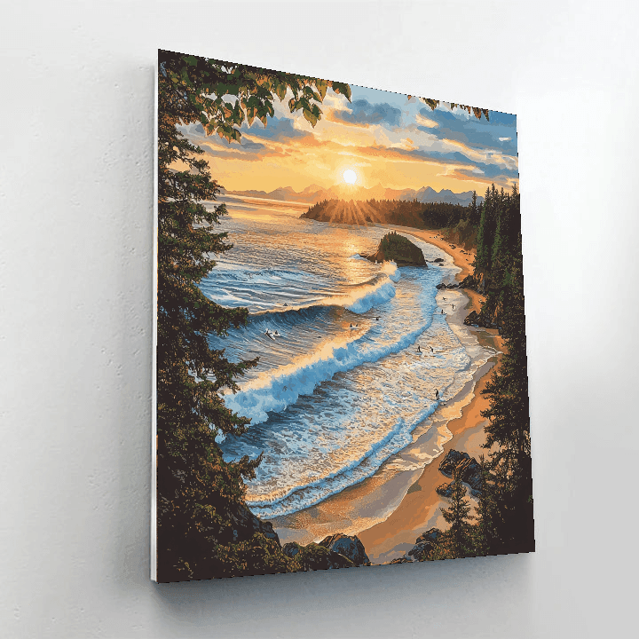 Vancouver Island's Tofino Numbered Painting Kits