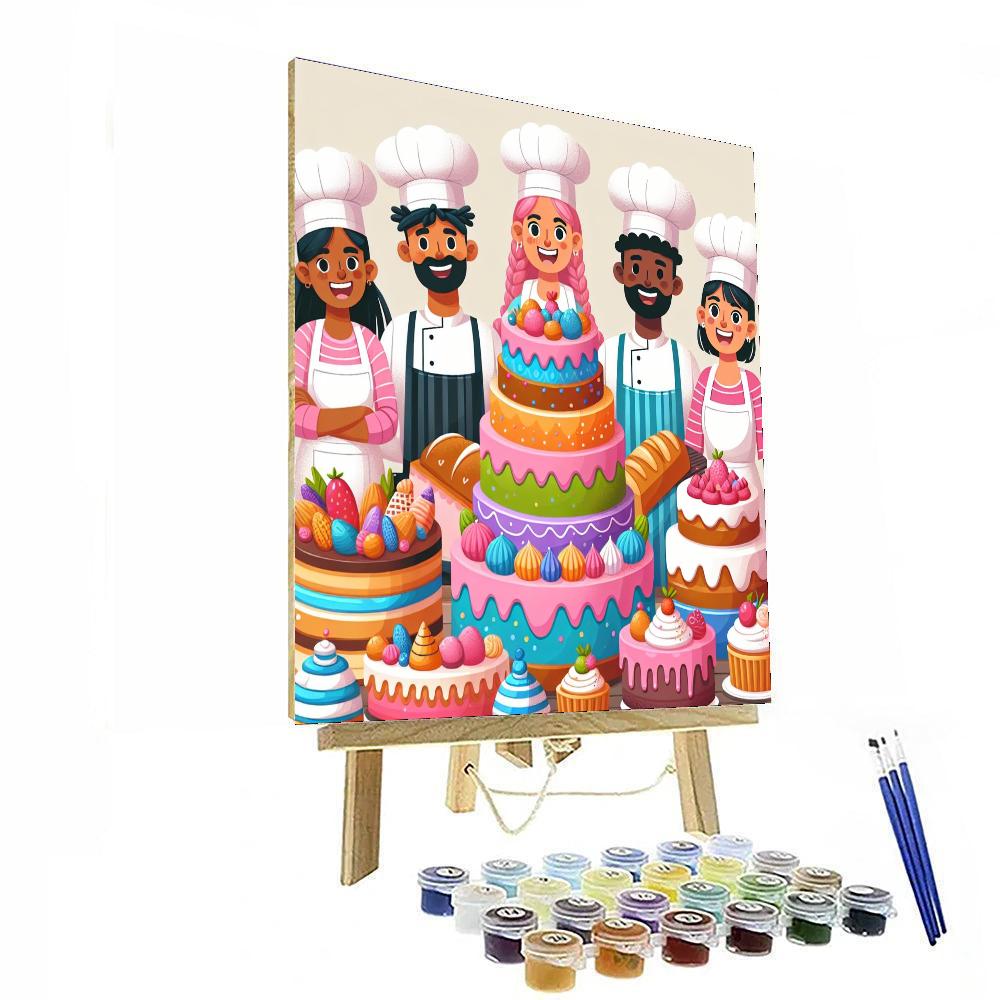 Sweet Treats Bakery Fun Paint By Numbers Art