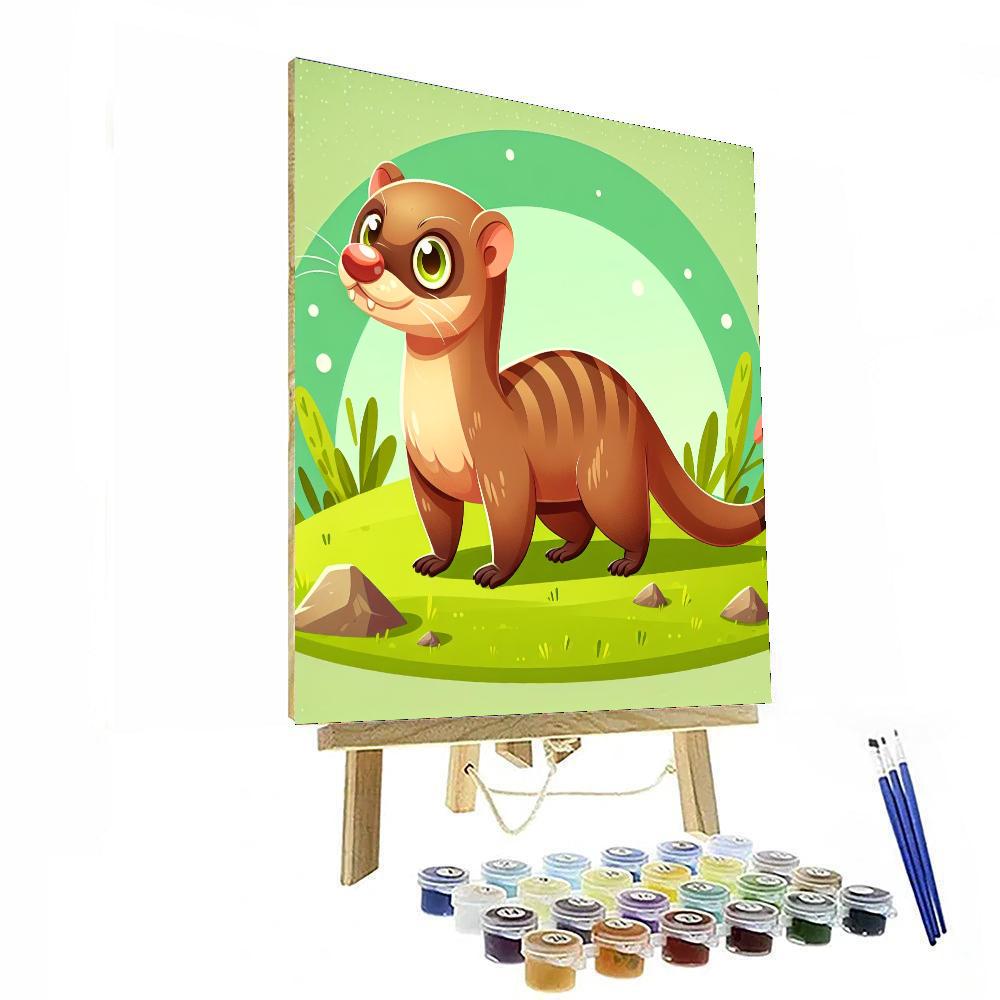 Mellow Mongoose Paint By Numbers Art