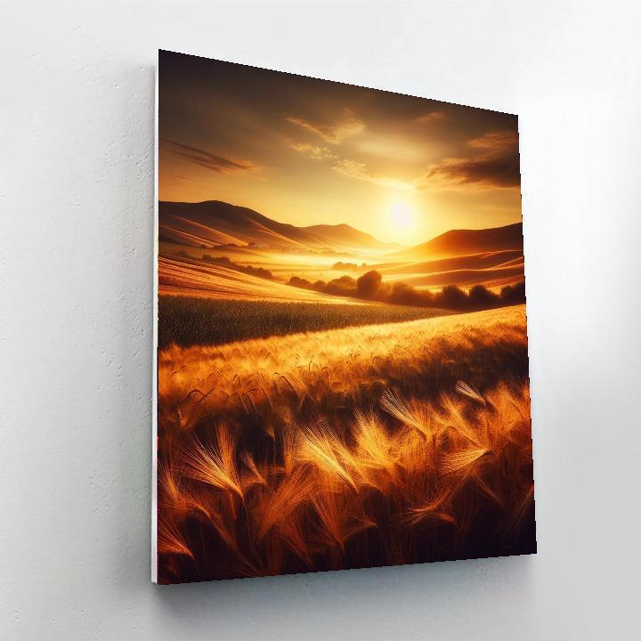 Countryside Sunset Tranquility Painting By Numbers Kit