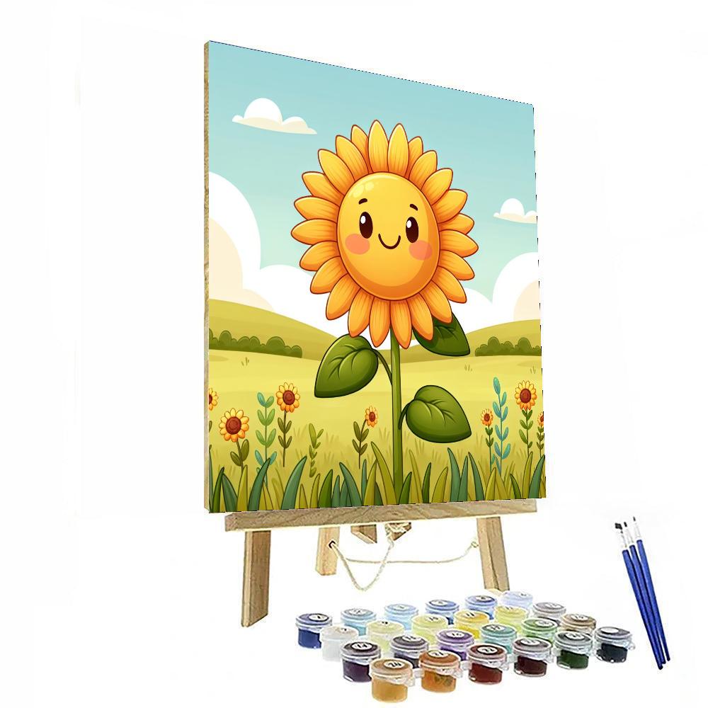 Charming Sunflower DIY Paint By Numbers