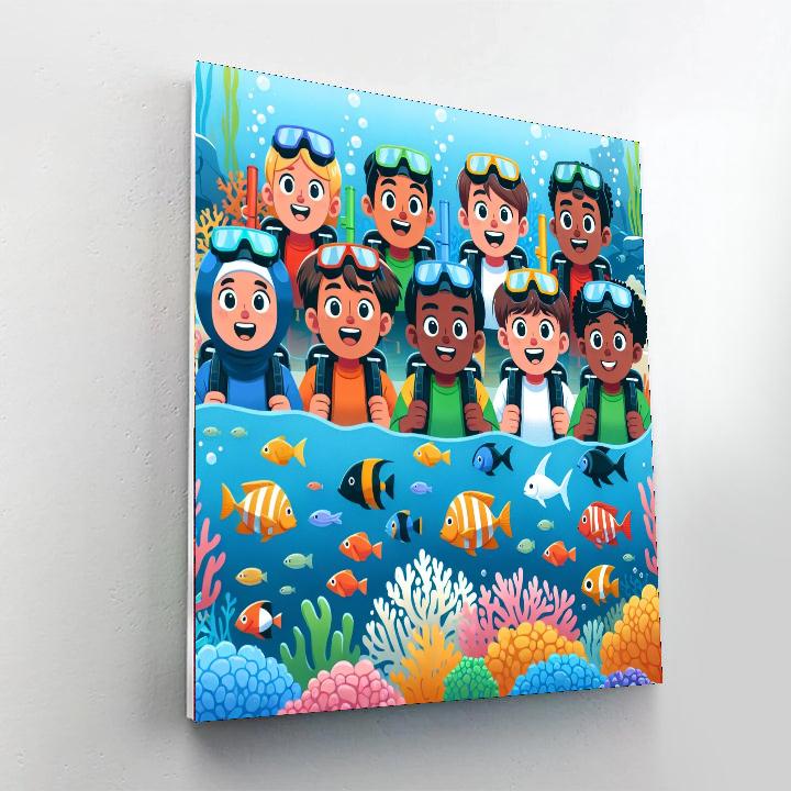 Undersea Exploration Expedition Numbered Painting Kits