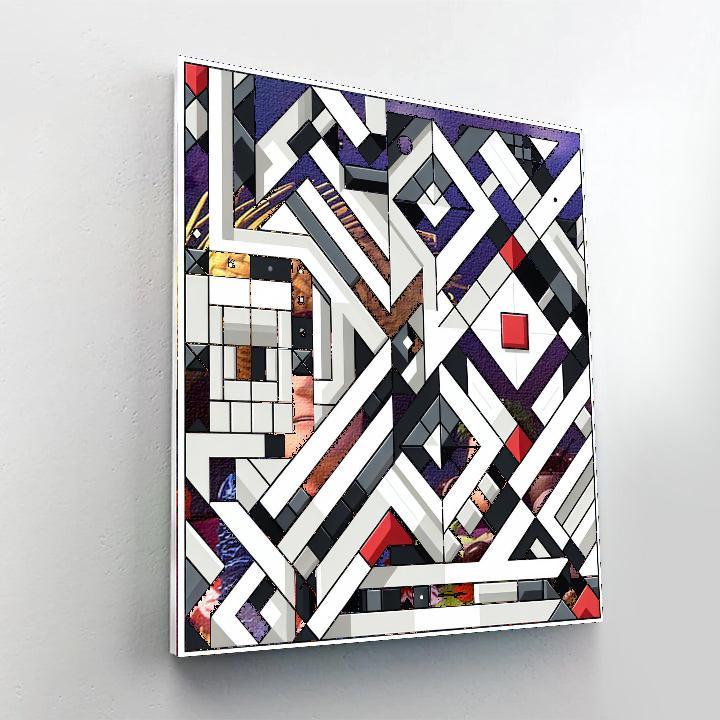 Modern Geometric Fusion Paint By Number