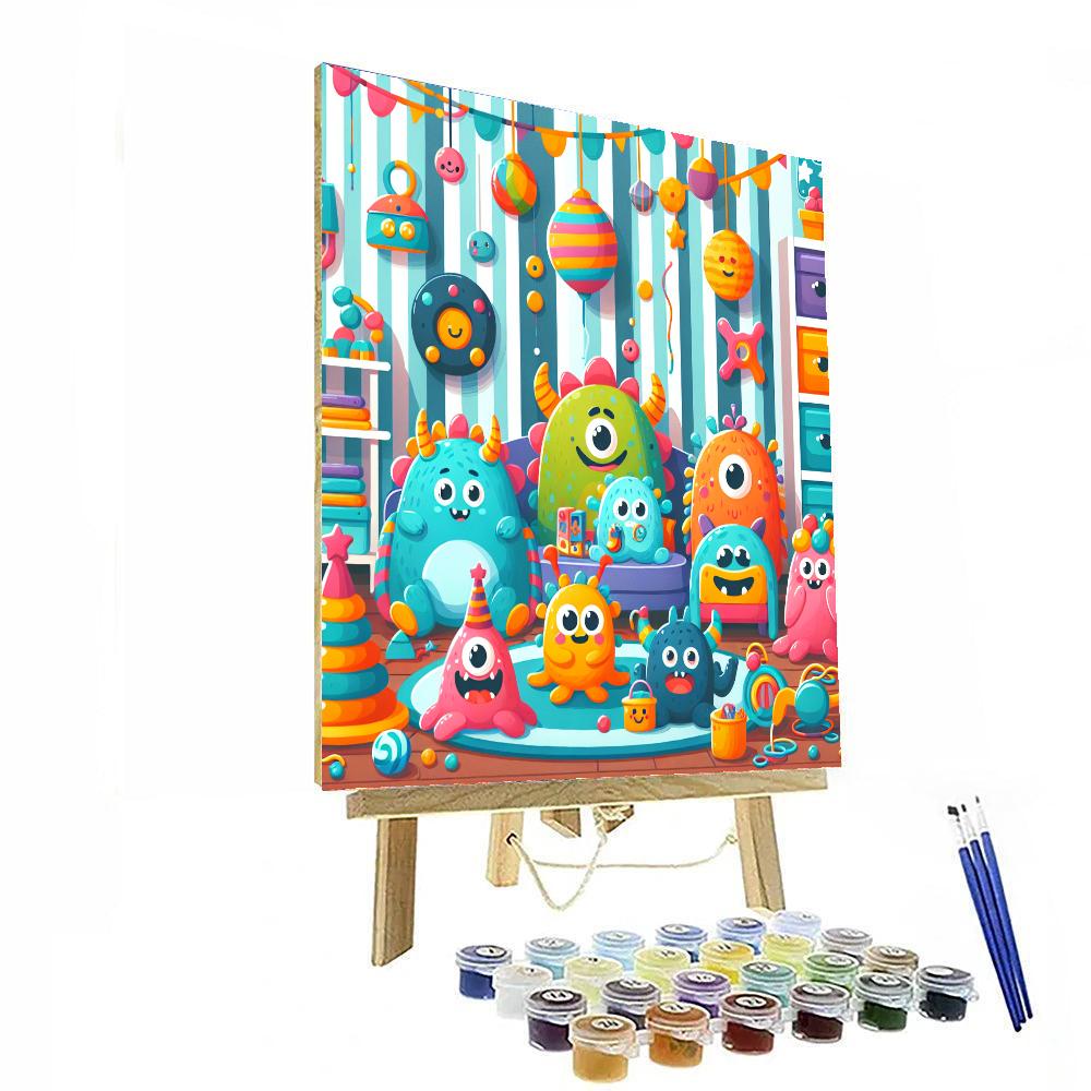 Silly Monsters In My Room Paint By Numbers Kits