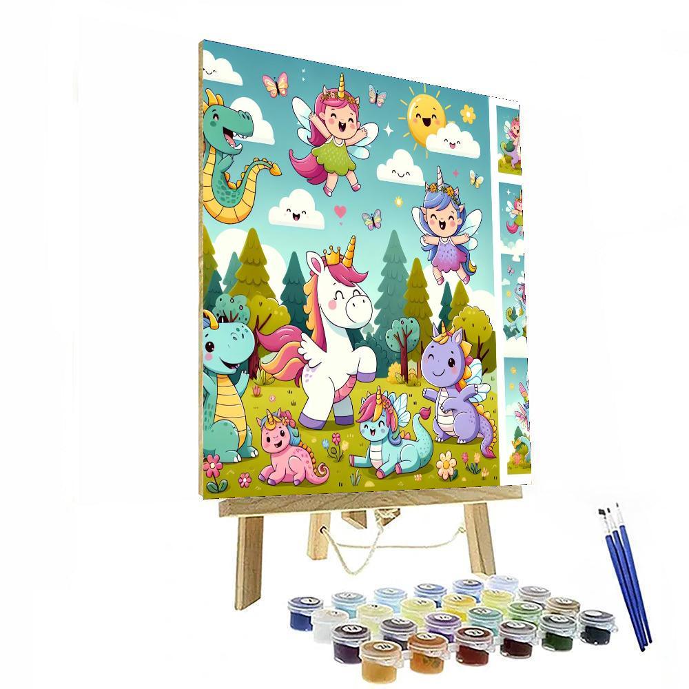Friendly Fantasy Creatures Paint By Numbers Kits