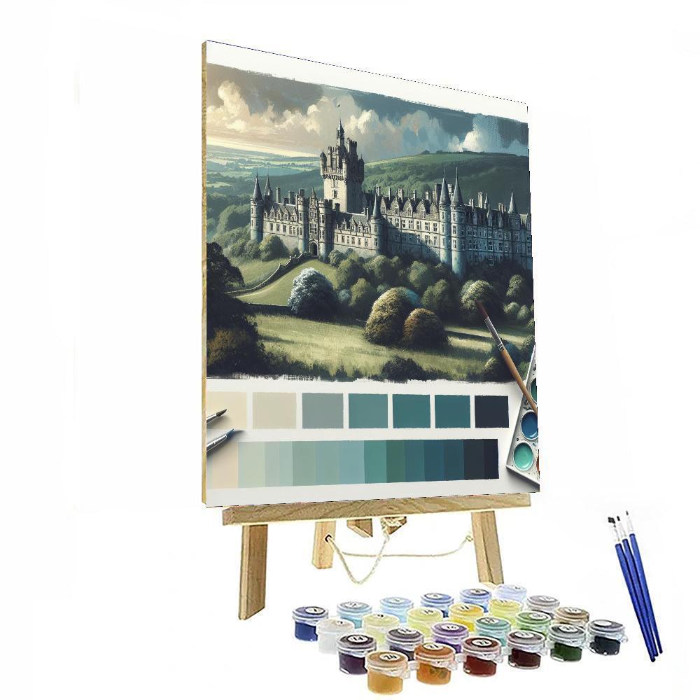 Historic Castle Grandeur Painting Number Kit