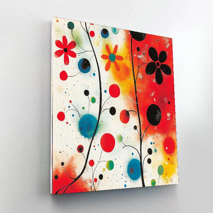 Joan Miró Inspired Dreamy Visions  Number Painting