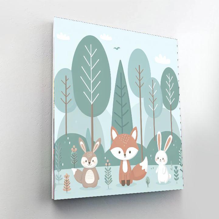 The Enchanted Woodland Paint By Numbers Art