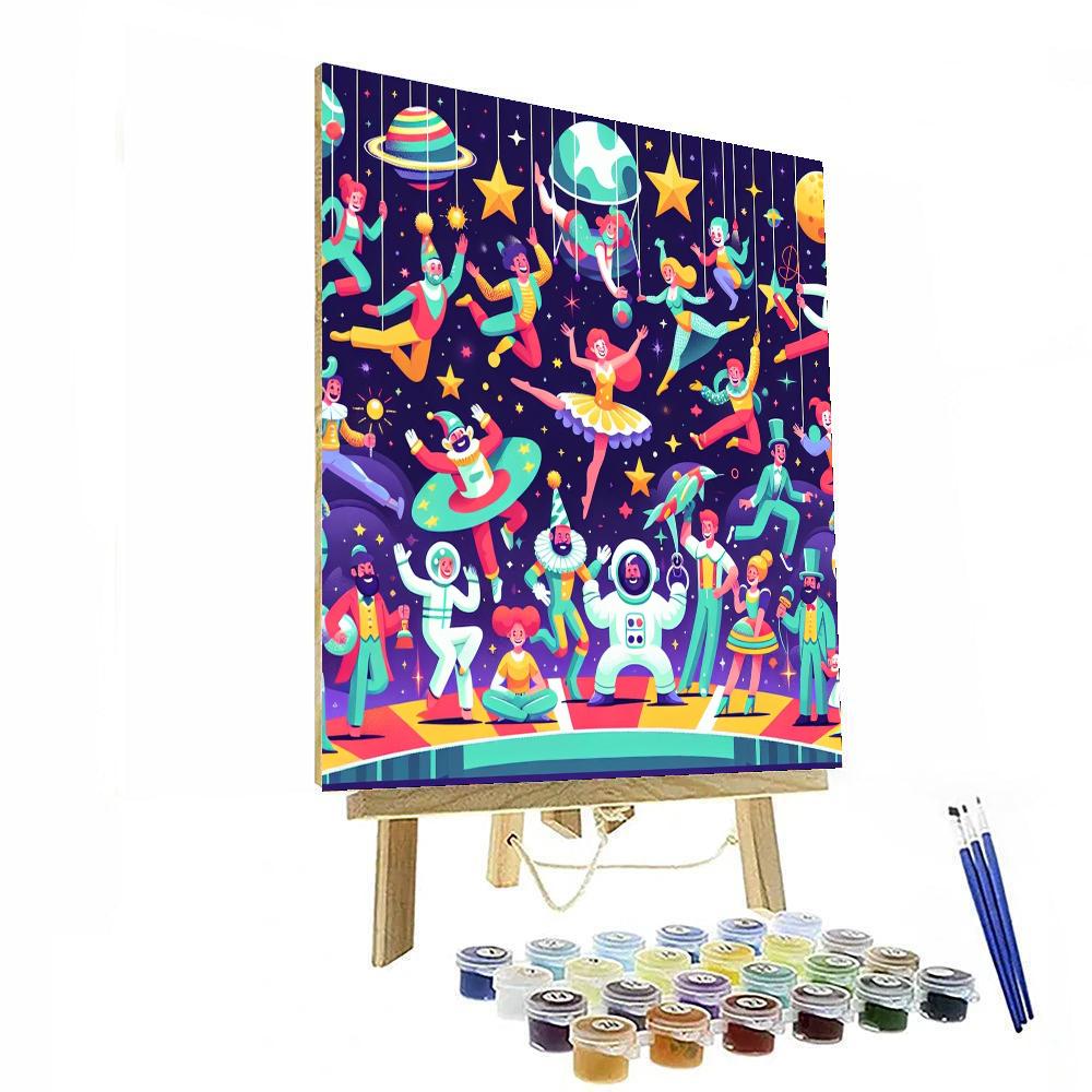 Outer Space Circus Paint By Number