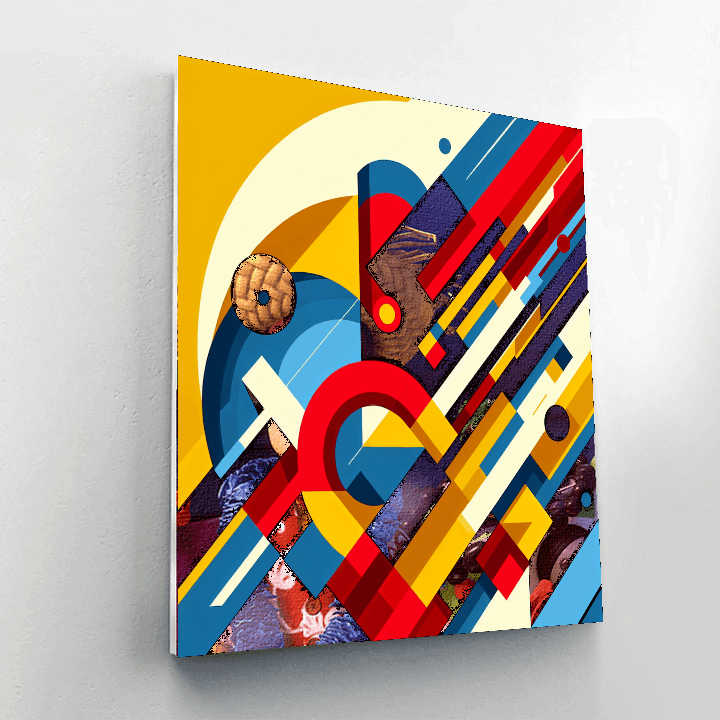 Bold Geometric Abstraction Number Painting