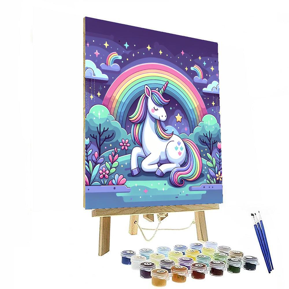 Magic Unicorn Fantasy Painting By Numbers Kit