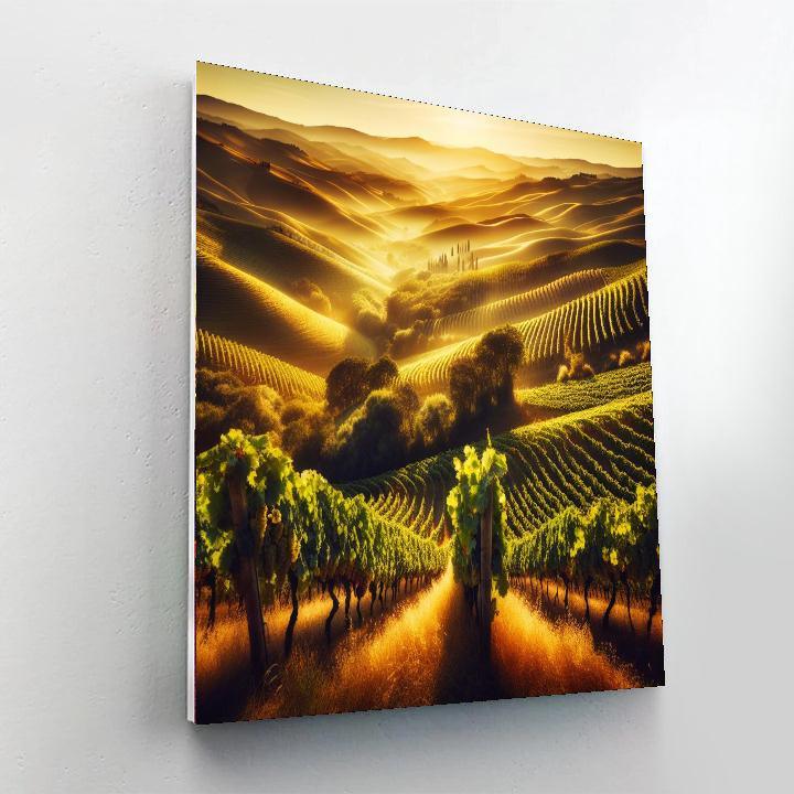 Sundrenched Vineyard Paint By Numbers