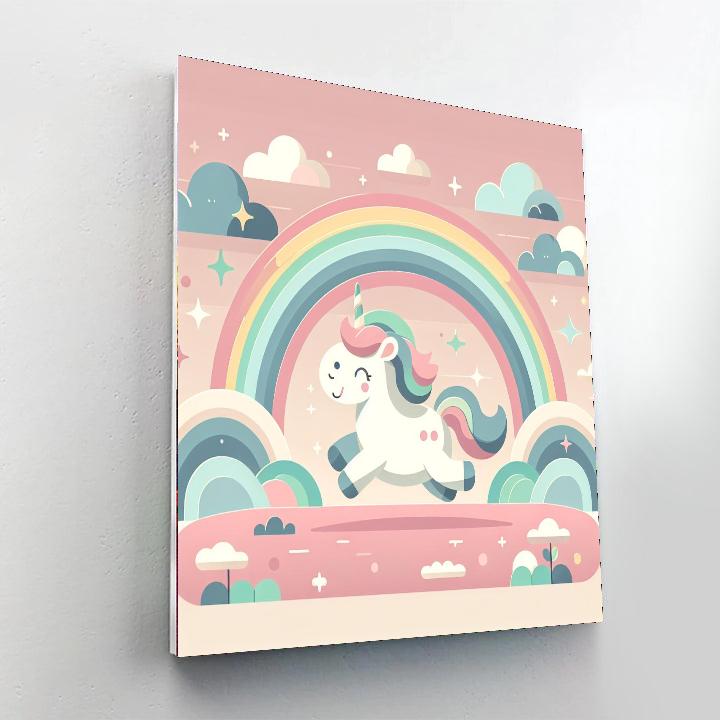Dreamy Unicorn Journey Paint By Numbers Art