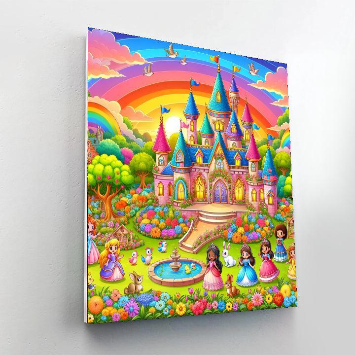Enchanting Princess Castle Painting By Numbers Kit