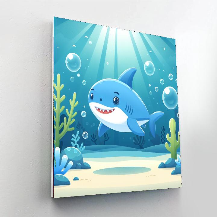 Spunky Shark Numbered Painting Kits