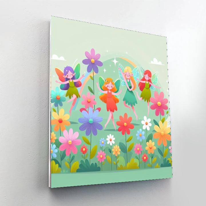 Fairy Flower Dance Paint By Numbers Art